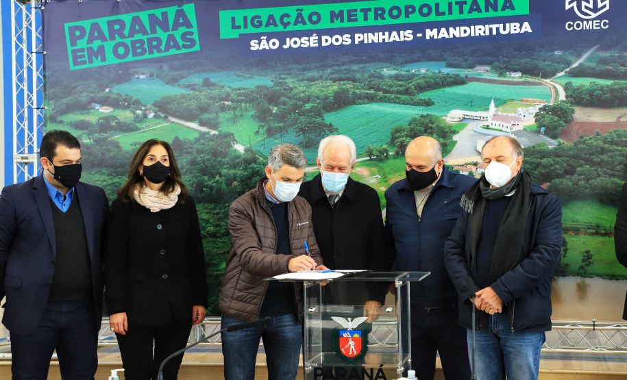 Reunião om a COMEC e SEDU sobre ligação metropolitana São José dos Pinhais/Mandirituba  -  Curitiba, 29/06/2021  -  Foto: José Fernando Ogura/AEN