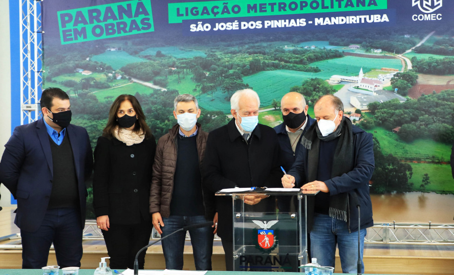 Reunião om a COMEC e SEDU sobre ligação metropolitana São José dos Pinhais/Mandirituba  -  Curitiba, 29/06/2021  -  Foto: José Fernando Ogura/AEN