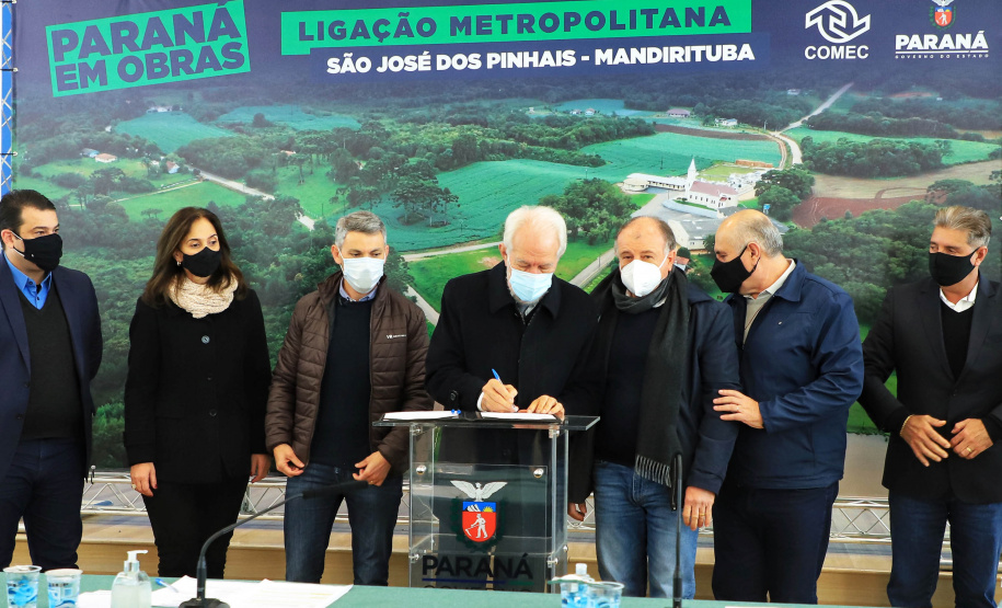 Reunião om a COMEC e SEDU sobre ligação metropolitana São José dos Pinhais/Mandirituba  -  Curitiba, 29/06/2021  -  Foto: José Fernando Ogura/AEN