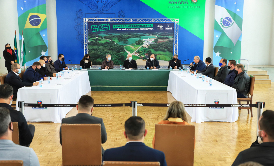 Reunião om a COMEC e SEDU sobre ligação metropolitana São José dos Pinhais/Mandirituba  -  Curitiba, 29/06/2021  -  Foto: José Fernando Ogura/AEN