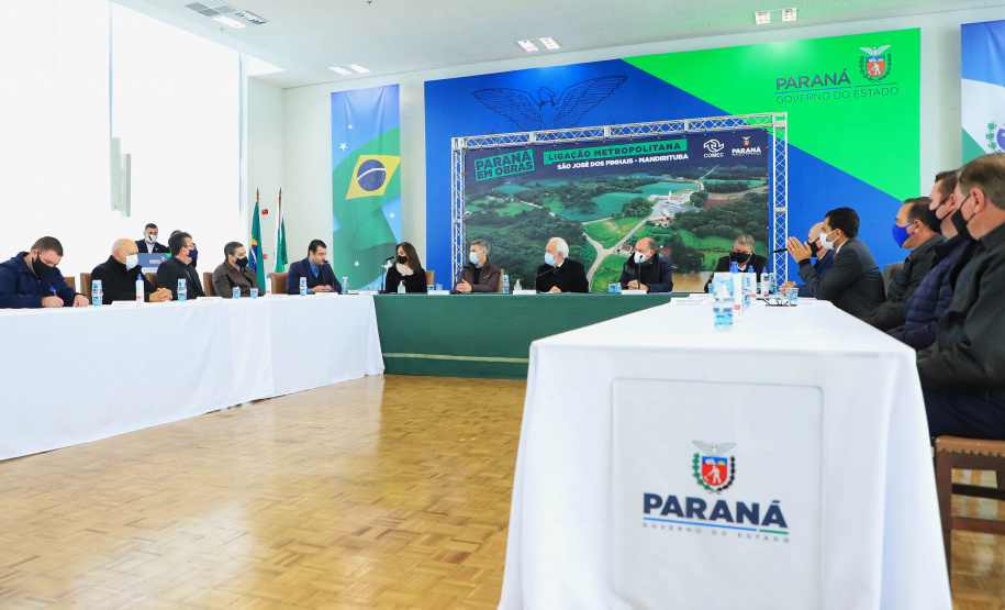 Reunião om a COMEC e SEDU sobre ligação metropolitana São José dos Pinhais/Mandirituba  -  Curitiba, 29/06/2021  -  Foto: José Fernando Ogura/AEN