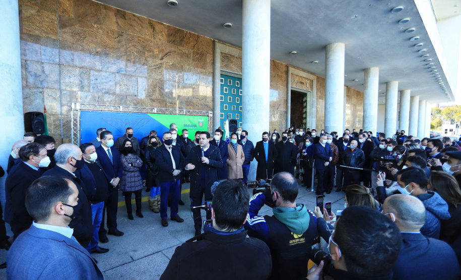 Entrega de veículos da saude Foto: Jose Fernando Ogura/AEN