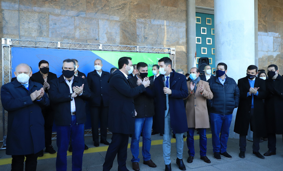 Entrega de veículos da saude Foto: Jose Fernando Ogura/AEN