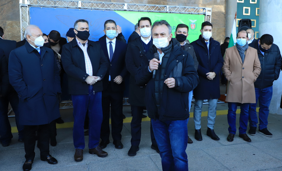 Entrega de veículos da saude Foto: Jose Fernando Ogura/AEN