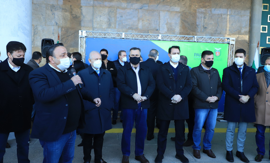 Entrega de veículos da saude Foto: Jose Fernando Ogura/AEN