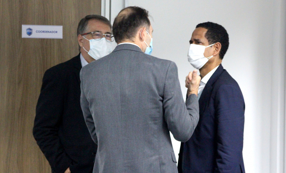 O Secretário da Segurança Pública do Paraná, Romulo Marinho Soares, juntamente com uma comitiva composta por representantes das forças de segurança do estado, esteve, nesta terça-feira (29/06), em São Paulo, para visitar as instalações das instituições de segurança pública do Estado  -  São Paulo, 29/06/2021  -  Foto: SESP-PR