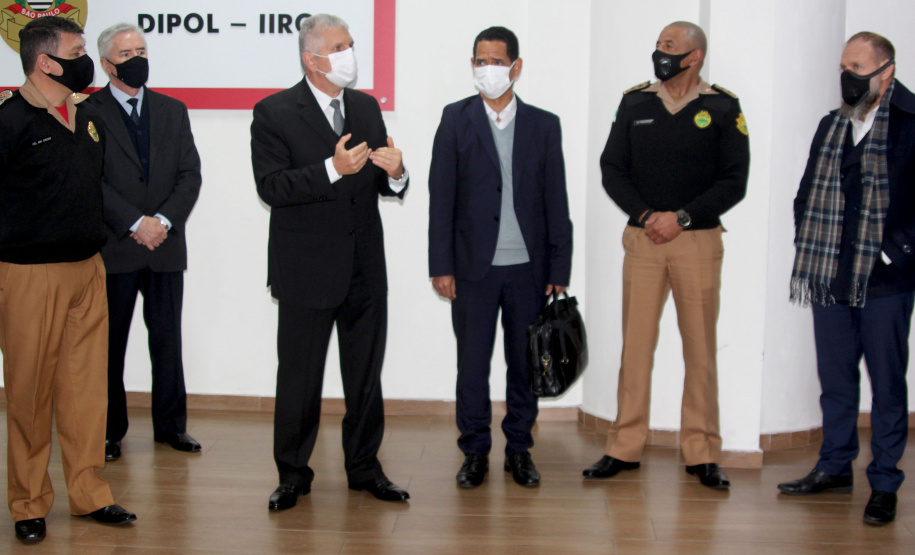 O Secretário da Segurança Pública do Paraná, Romulo Marinho Soares, juntamente com uma comitiva composta por representantes das forças de segurança do estado, esteve, nesta terça-feira (29/06), em São Paulo, para visitar as instalações das instituições de segurança pública do Estado  -  São Paulo, 29/06/2021  -  Foto: SESP-PR