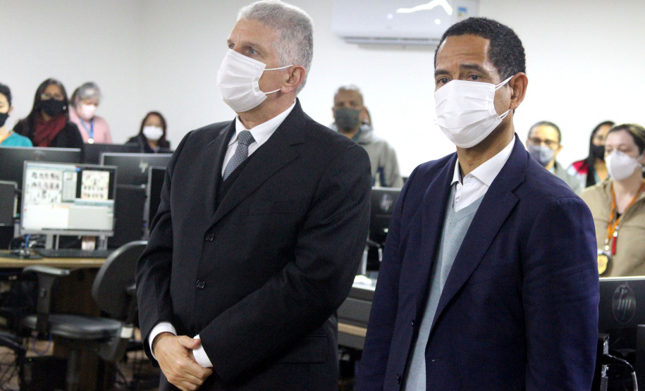 O Secretário da Segurança Pública do Paraná, Romulo Marinho Soares, juntamente com uma comitiva composta por representantes das forças de segurança do estado, esteve, nesta terça-feira (29/06), em São Paulo, para visitar as instalações das instituições de segurança pública do Estado  -  São Paulo, 29/06/2021  -  Foto: SESP-PR