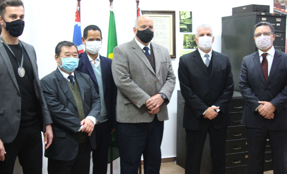 O Secretário da Segurança Pública do Paraná, Romulo Marinho Soares, juntamente com uma comitiva composta por representantes das forças de segurança do estado, esteve, nesta terça-feira (29/06), em São Paulo, para visitar as instalações das instituições de segurança pública do Estado  -  São Paulo, 29/06/2021  -  Foto: SESP-PR