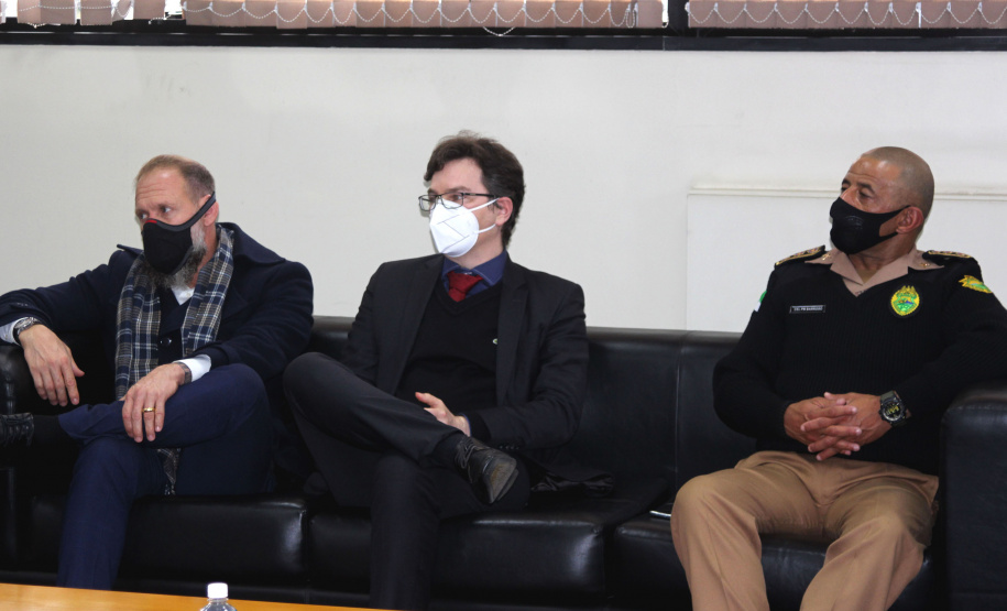 O Secretário da Segurança Pública do Paraná, Romulo Marinho Soares, juntamente com uma comitiva composta por representantes das forças de segurança do estado, esteve, nesta terça-feira (29/06), em São Paulo, para visitar as instalações das instituições de segurança pública do Estado  -  São Paulo, 29/06/2021  -  Foto: SESP-PR