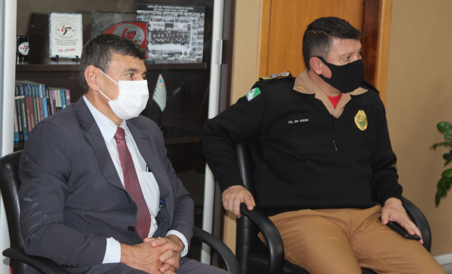 O Secretário da Segurança Pública do Paraná, Romulo Marinho Soares, juntamente com uma comitiva composta por representantes das forças de segurança do estado, esteve, nesta terça-feira (29/06), em São Paulo, para visitar as instalações das instituições de segurança pública do Estado  -  São Paulo, 29/06/2021  -  Foto: SESP-PR