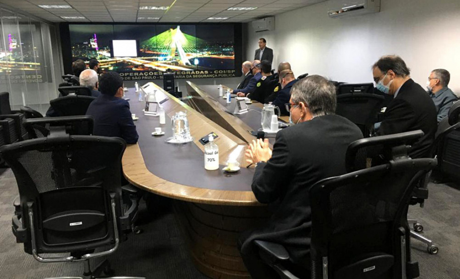 O Secretário da Segurança Pública do Paraná, Romulo Marinho Soares, juntamente com uma comitiva composta por representantes das forças de segurança do estado, esteve, nesta terça-feira (29/06), em São Paulo, para visitar as instalações das instituições de segurança pública do Estado - São Paulo, 29/06/2021 - Foto: SESP-PR