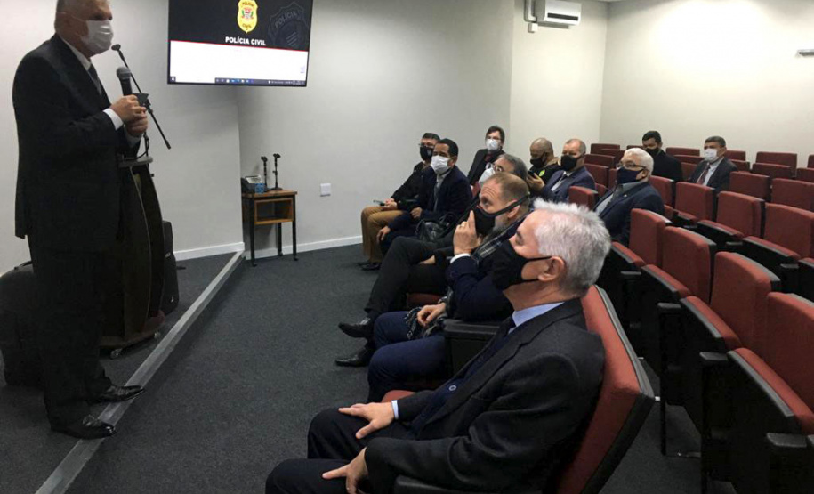 O Secretário da Segurança Pública do Paraná, Romulo Marinho Soares, juntamente com uma comitiva composta por representantes das forças de segurança do estado, esteve, nesta terça-feira (29/06), em São Paulo, para visitar as instalações das instituições de segurança pública do Estado - São Paulo, 29/06/2021 - Foto: SESP-PR