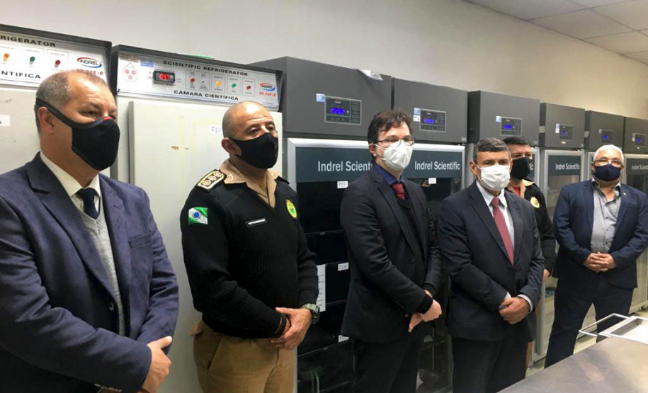 O Secretário da Segurança Pública do Paraná, Romulo Marinho Soares, juntamente com uma comitiva composta por representantes das forças de segurança do estado, esteve, nesta terça-feira (29/06), em São Paulo, para visitar as instalações das instituições de segurança pública do Estado - São Paulo, 29/06/2021 - Foto: SESP-PR