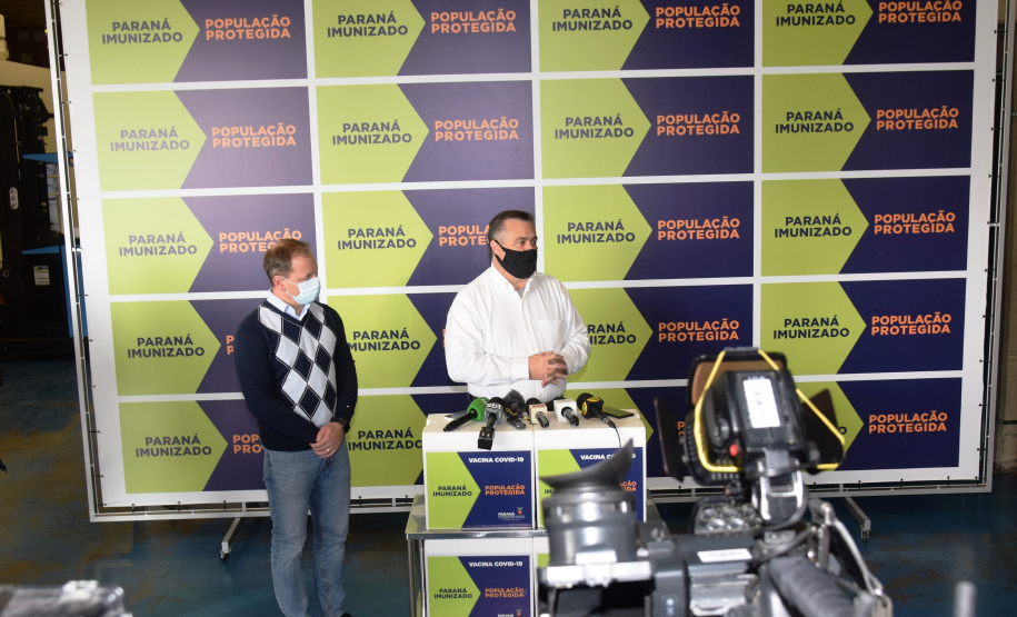 Chegada vacinas doses da Pfizer  Foto: Americo Antonio/SESA