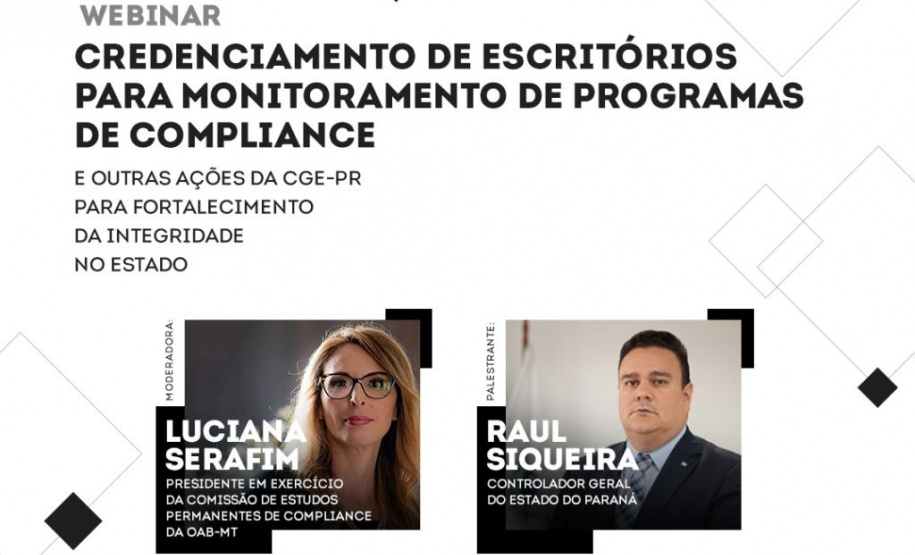 Experiência paranaense é tema de webinar no Mato Grosso
Arte CGE