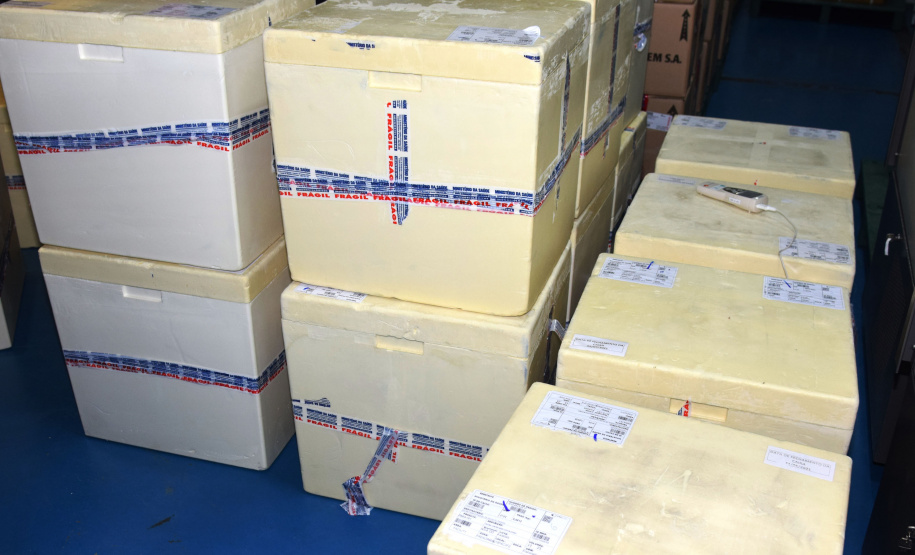 PFIZER - Chegada de vacinas Pfizer/BioNTech, que chegaram ao Estado na noite desta sexta-feira (2),  -  Curitiba, 02/07/2021  -  Foto: Américo Antonio/SESA