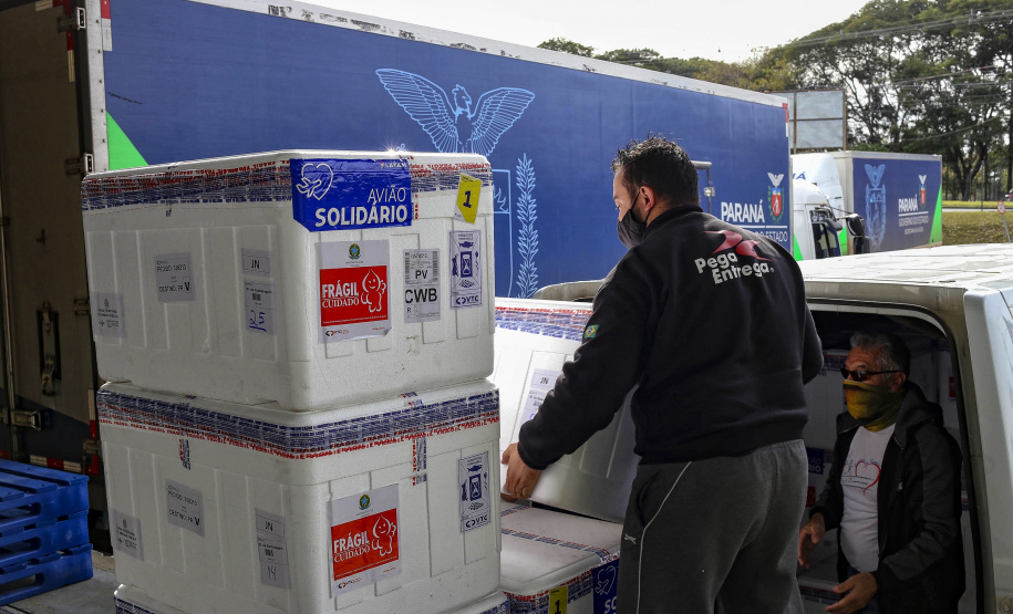 03.07.2021 - Chegada de vacina Janssen
Foto Gilson Abreu/AEN