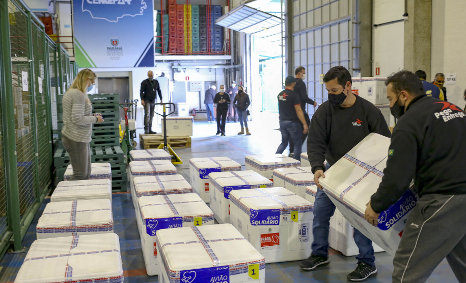 03.07.2021 - Chegada de vacina Janssen
Foto Gilson Abreu/AEN