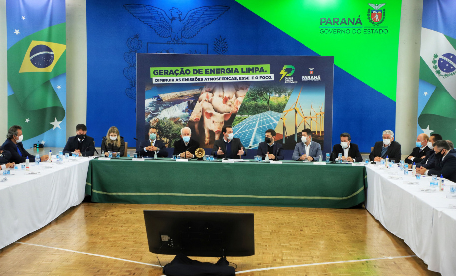Governador Carlos Massa Ratinho Junior durante solenidade Geração de Energia Limpa - Secretária de Estado do Desenvolvimento Sustentável e do Turismo-SEDEST - Curitiba, 05/07/2021 - Foto: José Fernando Ogura/AEN