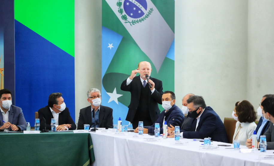 Governador Carlos Massa Ratinho Junior durante solenidade Geração de Energia Limpa - Secretária de Estado do Desenvolvimento Sustentável e do Turismo-SEDEST - Curitiba, 05/07/2021 - Foto: José Fernando Ogura/AEN