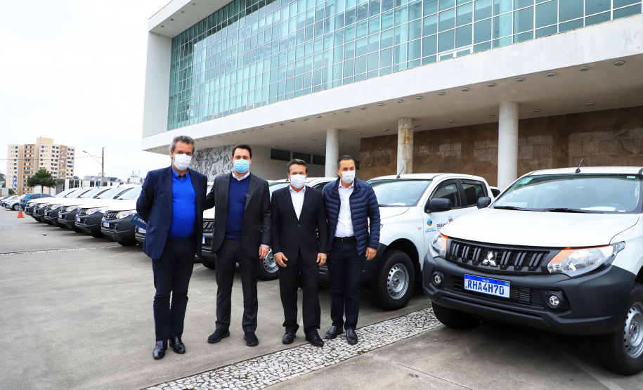 Governador Carlos Massa Ratinho Junior durante solenidade Geração de Energia Limpa - Secretária de Estado do Desenvolvimento Sustentável e do Turismo-SEDEST - Entrega de veículos - Curitiba, 05/07/2021 - Foto: José Fernando Ogura/AEN