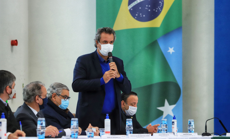 Governador Carlos Massa Ratinho Junior durante solenidade Geração de Energia Limpa - Secretária de Estado do Desenvolvimento Sustentável e do Turismo-SEDEST - Entrega de veículos - Curitiba, 05/07/2021 - Foto: José Fernando Ogura/AEN