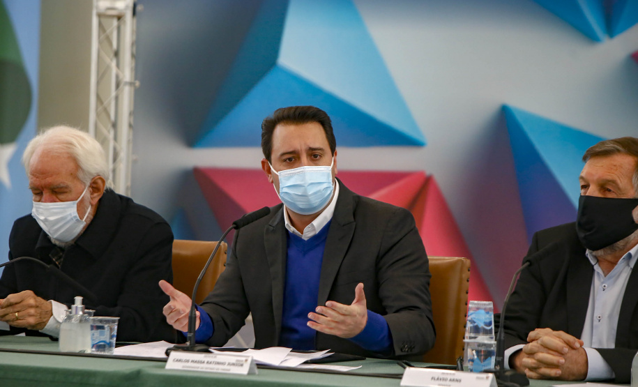 Governador  Carlos Massa Ratinho Junior assina liberação em investimentos em educação especial.
Foto Gilson Abreu/AEN