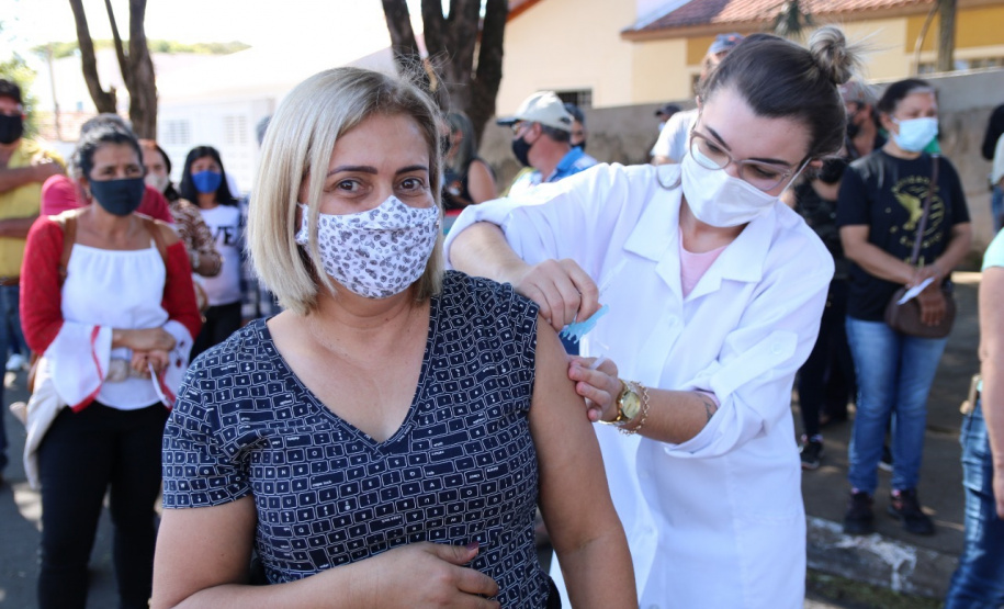 Três em cada quatro municípios vacinam a faixa dos 40 anos; 67 já venceram essa barreira. Foto:SESA