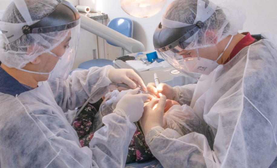 Curso de Odontologia retorna às atividades na UEPG e já soma mais de 3500 atendimentos. Foto: Jessica Natal/UEPG