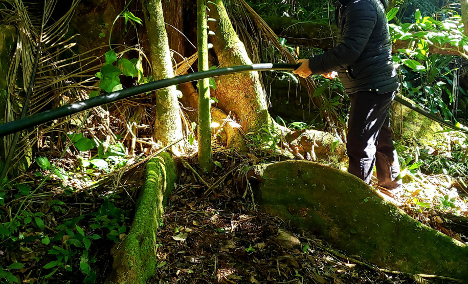 A empresa pública Portos do Paraná, através de seu programa de Educação Ambiental, em parceria com a Prefeitura de Paranaguá, começou a implantação da segunda fase do projeto de readequação dos microssistemas de abastecimento de água nas comunidades ilhadas da baía de Paranaguá, que estão na área de influência do porto.  -  Paranaguá, 08/07/2021  -  Foto: Pier Paolo/Portos do Paraná