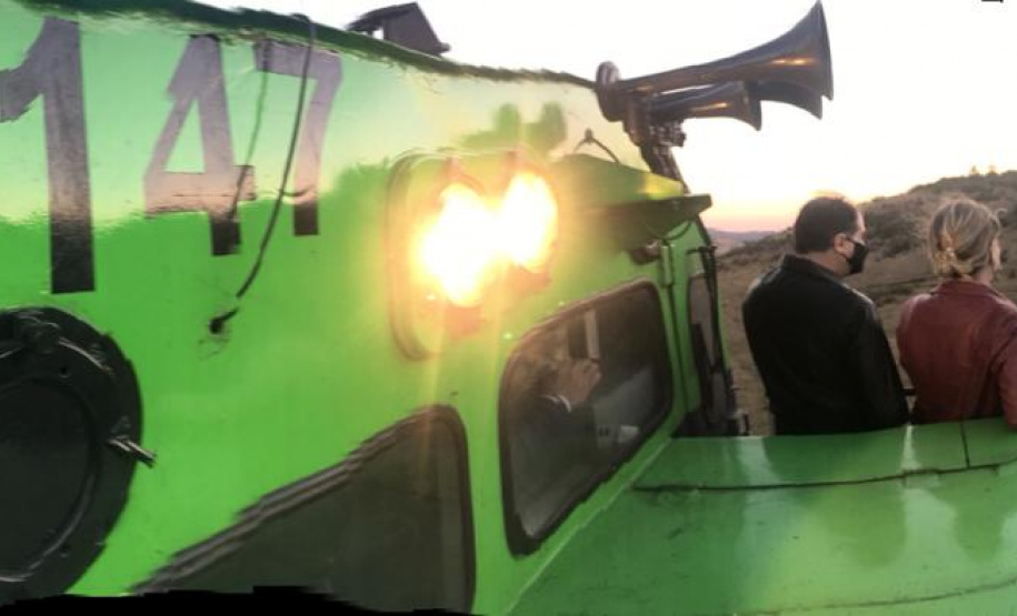 Ibama e Funai visitam os Campos Gerais para conhecer o traçado da Nova Ferroeste. Os técnicos sobrevoaram a Terra Indígena em Nova Laranjeiras. Foto Alessandro Vieira