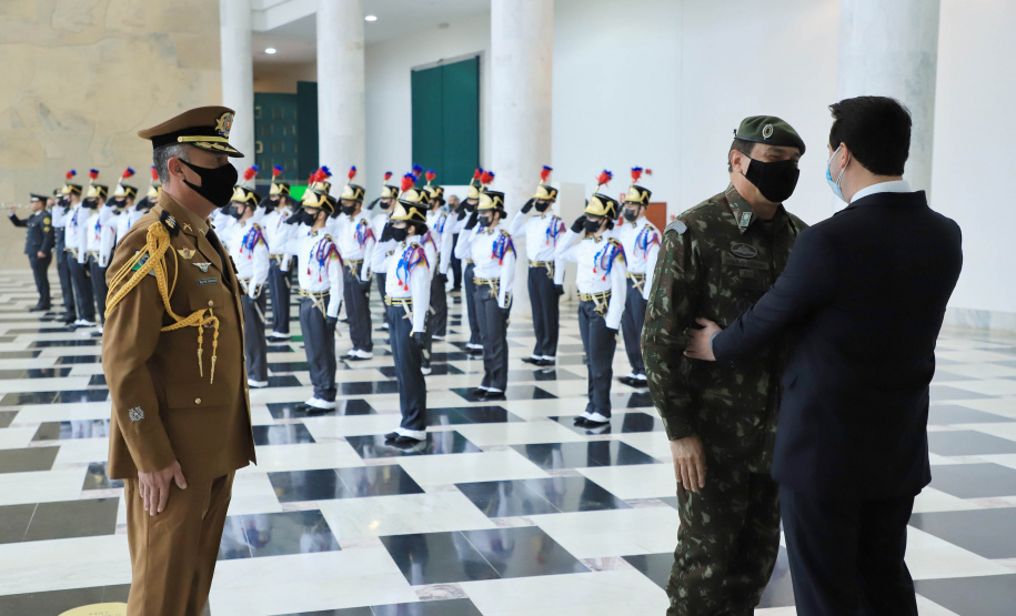Governador Carlos Massa Ratinho Junior - Escola de Sargentos em Ponta Grossa - Curitiba, 09/07/2021 - Foto: José Fernando Ogura/AEN
