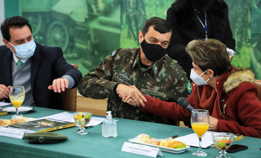 Governador Carlos Massa Ratinho Junior - Escola de Sargentos em Ponta Grossa - Curitiba, 09/07/2021 - Foto: José Fernando Ogura/AEN