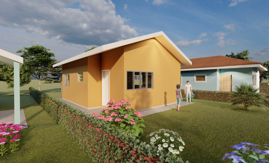 O Governo do Estado autorizou nesta semana o início da construção de 71 casas populares em Jardim Alegre, na região do Vale do Ivaí. As moradias serão financiadas pela Cohapar por meio do programa Casa Fácil Paraná para famílias com renda de um a seis salários mínimos. O empreendimento terá um prazo de execução de 18 meses deverá ser entregue até o fim de 2022. (Imagem: Cohapar)