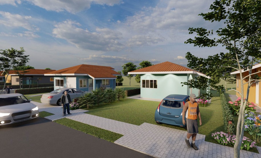 O Governo do Estado autorizou nesta semana o início da construção de 71 casas populares em Jardim Alegre, na região do Vale do Ivaí. As moradias serão financiadas pela Cohapar por meio do programa Casa Fácil Paraná para famílias com renda de um a seis salários mínimos. O empreendimento terá um prazo de execução de 18 meses deverá ser entregue até o fim de 2022. (Imagem: Cohapar)