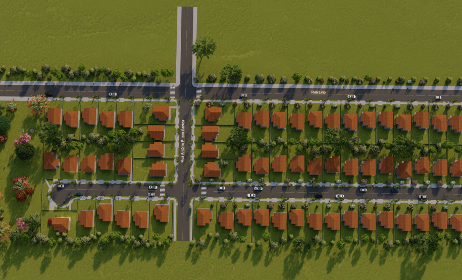 O Governo do Estado autorizou nesta semana o início da construção de 71 casas populares em Jardim Alegre, na região do Vale do Ivaí. As moradias serão financiadas pela Cohapar por meio do programa Casa Fácil Paraná para famílias com renda de um a seis salários mínimos. O empreendimento terá um prazo de execução de 18 meses deverá ser entregue até o fim de 2022. (Imagem: Cohapar)