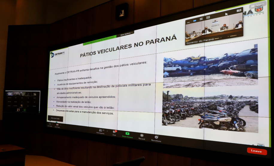 DETRAN - Audiência pública sobre a concessão dos pátios veiculares  -  Curitiba, 12/07/2021  -  Foto: Ari Dias/AEN