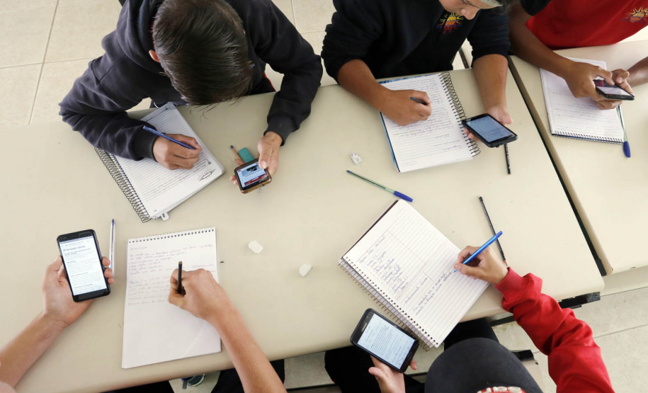 Colégio Estadual Frederico Guilherme Giese, em Piên. Foto: Arnaldo Alves/ANPr