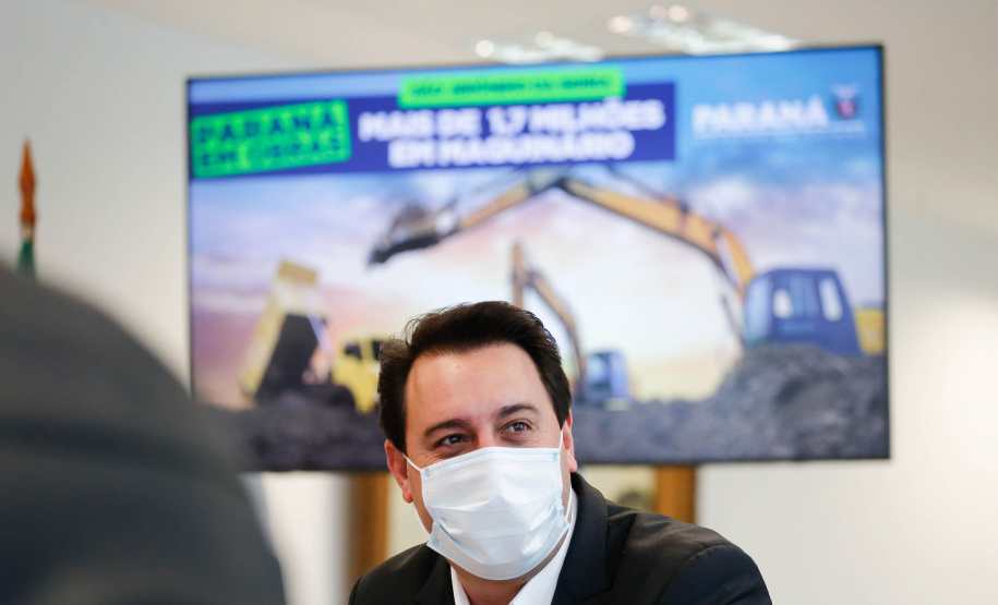 O governador Carlos Massa Ratinho Junior autorizou a liberação de R$ 1.704.800,00 para a compra de novos maquinários para São Jerônimo da Serra - Curitiba, 14/07/2021 - Foto: Jonathan Campos/AEN