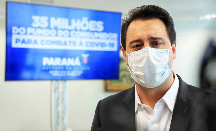 Mais de R$ 34 milhões arrecadados por infrações ao Código de Defesa do Consumidor serão revertidos em investimentos nas áreas da saúde e assistência social. A transferência foi autorizada nesta quarta-feira (14) pelo governador Carlos Massa Ratinho Junior, e é fruto da Lei 20.532/2021, que autoriza a transferência de 95% dos recursos do Fundo Estadual de Defesa do Consumidor (Fecon) para as duas áreas até o fim da pandemia no Paraná - Curitiba, 14/07/2021 - Foto: José Fernando Ogura/AEN