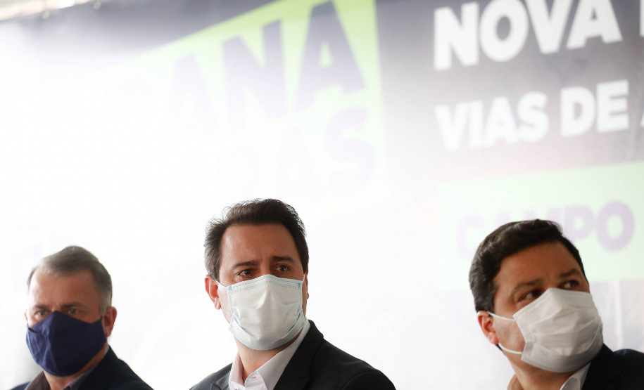 Nova interseção do Jardim Guarany, no km 104 da BR-277, em Campo Largo Foto: Jonathan Campos/AEN