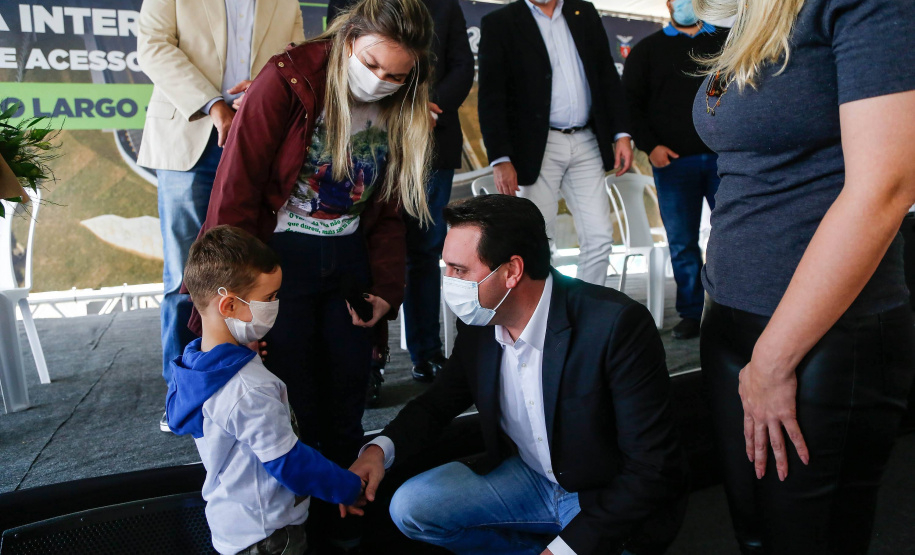 Nova interseção do Jardim Guarany, no km 104 da BR-277, em Campo Largo Foto: Jonathan Campos/AEN