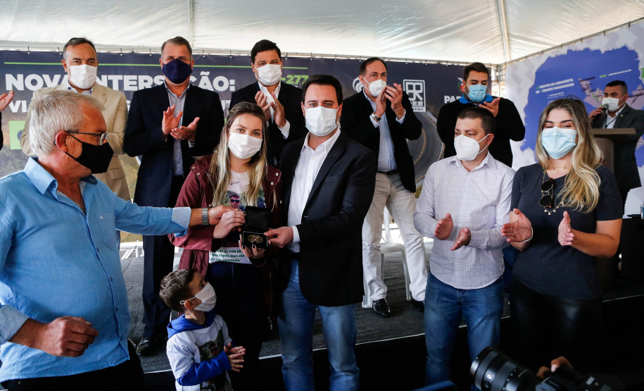 Nova interseção do Jardim Guarany, no km 104 da BR-277, em Campo Largo Foto: Jonathan Campos/AEN