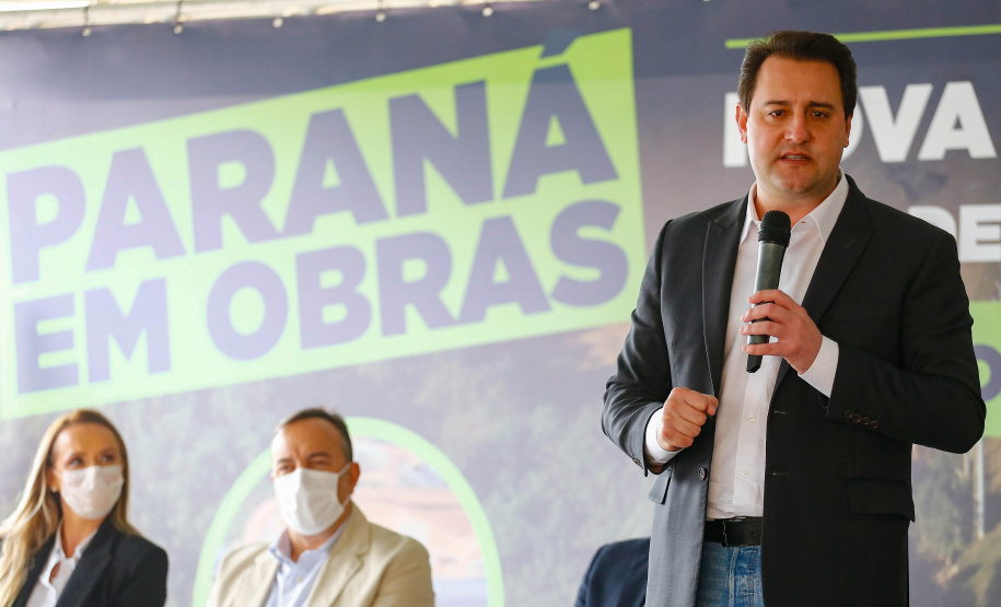 Nova interseção do Jardim Guarany, no km 104 da BR-277, em Campo Largo Foto: Jonathan Campos/AEN