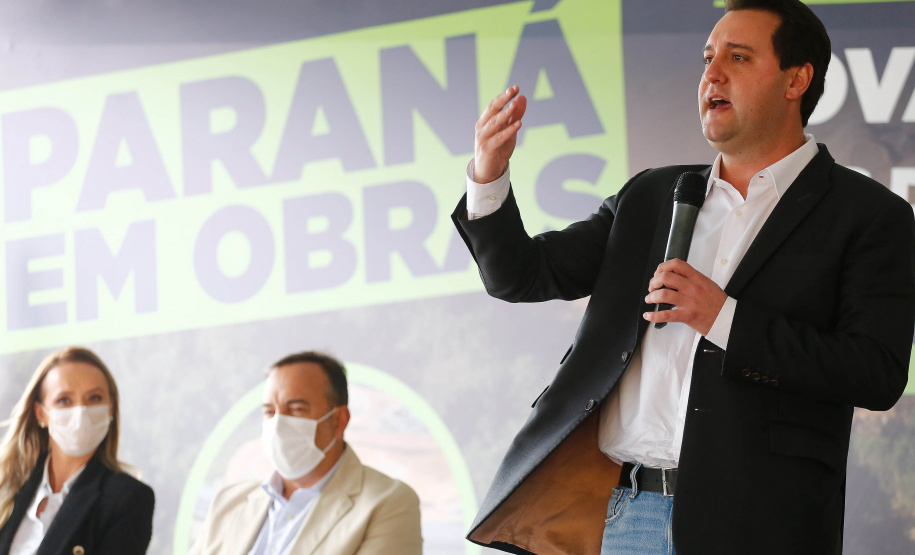 Nova interseção do Jardim Guarany, no km 104 da BR-277, em Campo Largo Foto: Jonathan Campos/AEN