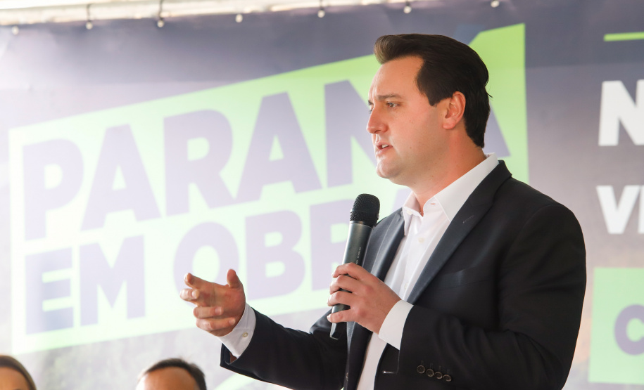 Novo viaduto melhora mobilidade na BR-277 e traz mais segurança a moradores de Campo Largo. A obra foi inaugurada oficialmente nesta quarta-feira (14) pelo governador Carlos Massa Ratinho Junior. - Curitiba, 14/07/2021 - foto: Rodrigo Félix Leal