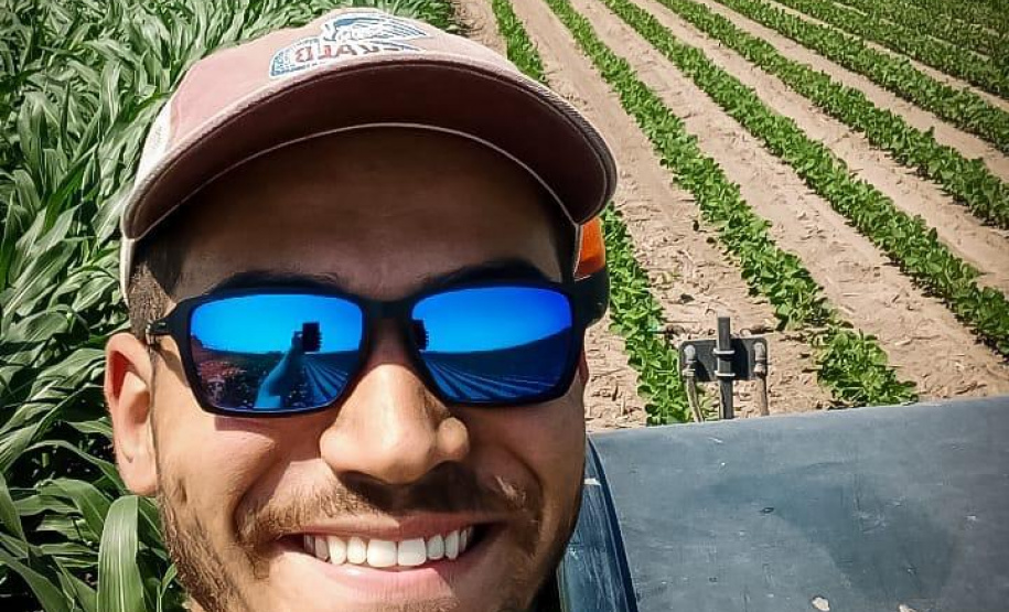 Thiago Bento é trainee nas Fazendas Layher, nos Estados Unidos