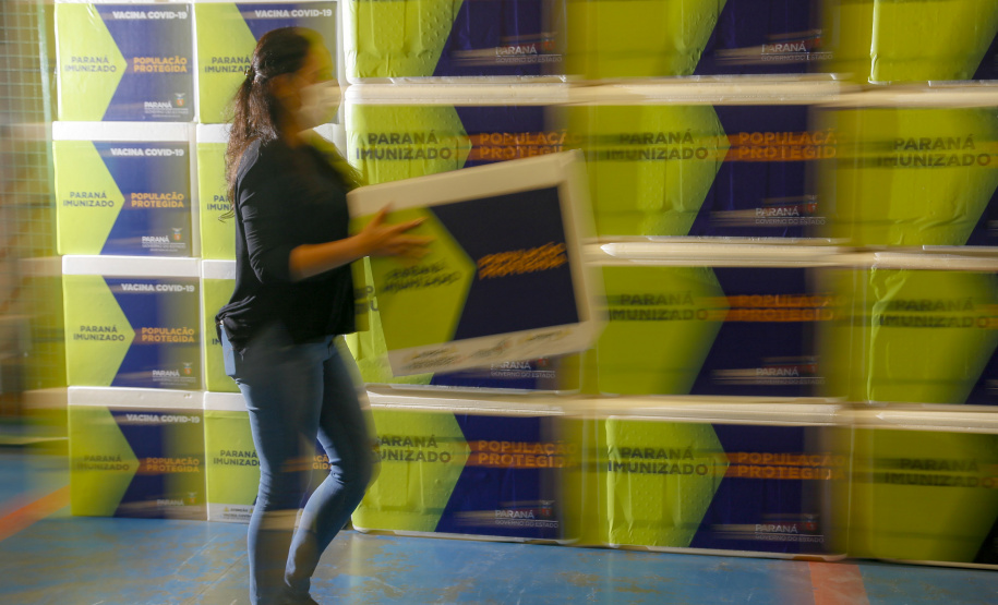 Lote com 235,5 mil vacinas contra a Covid-19 chega ao Paraná nesta quinta-feira
Foto: Gilson Abreu/AEN