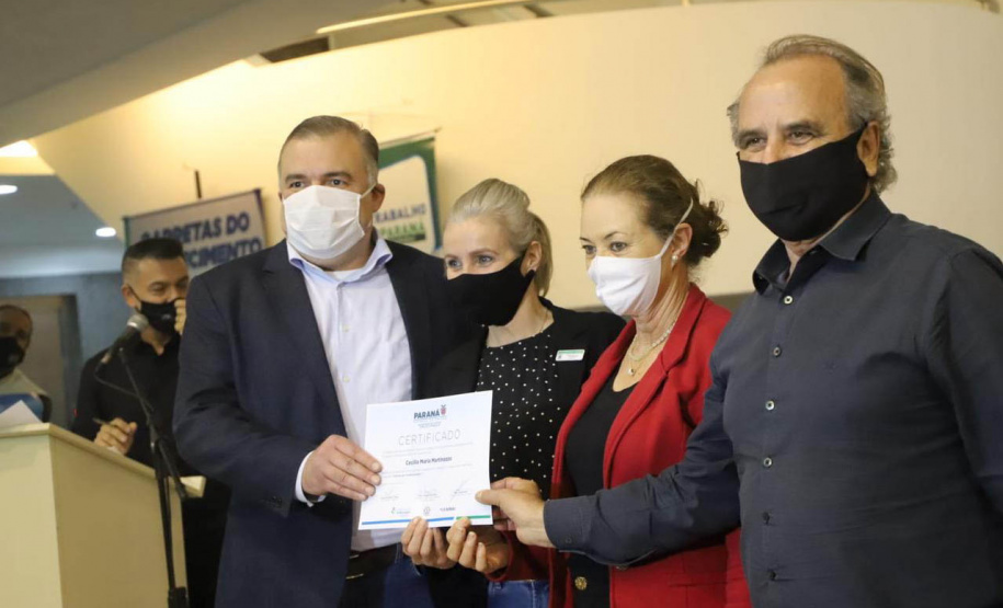 Secretário Ney Leprevost lança "Postos Avançados " das Agências do Trabalhador na região Sudoeste e prestigia formandos da "Carreta do Conhecimento" no Oeste - Curitiba, 15/07/2021 - Foto: SEJUF